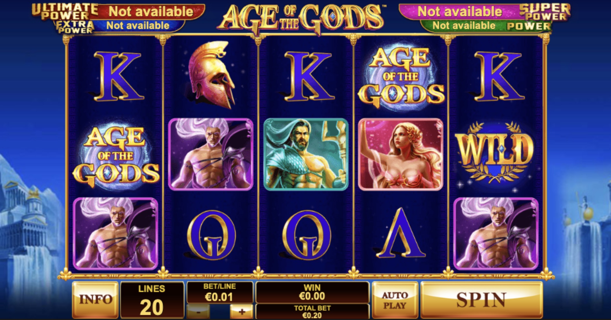   Age of the Gods   Playtech     